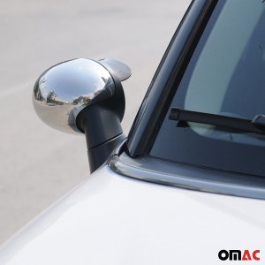MINI CLUBMAN R55 Mirror Cover - Omac - S.Steel - Gloss Silver - '07-'14